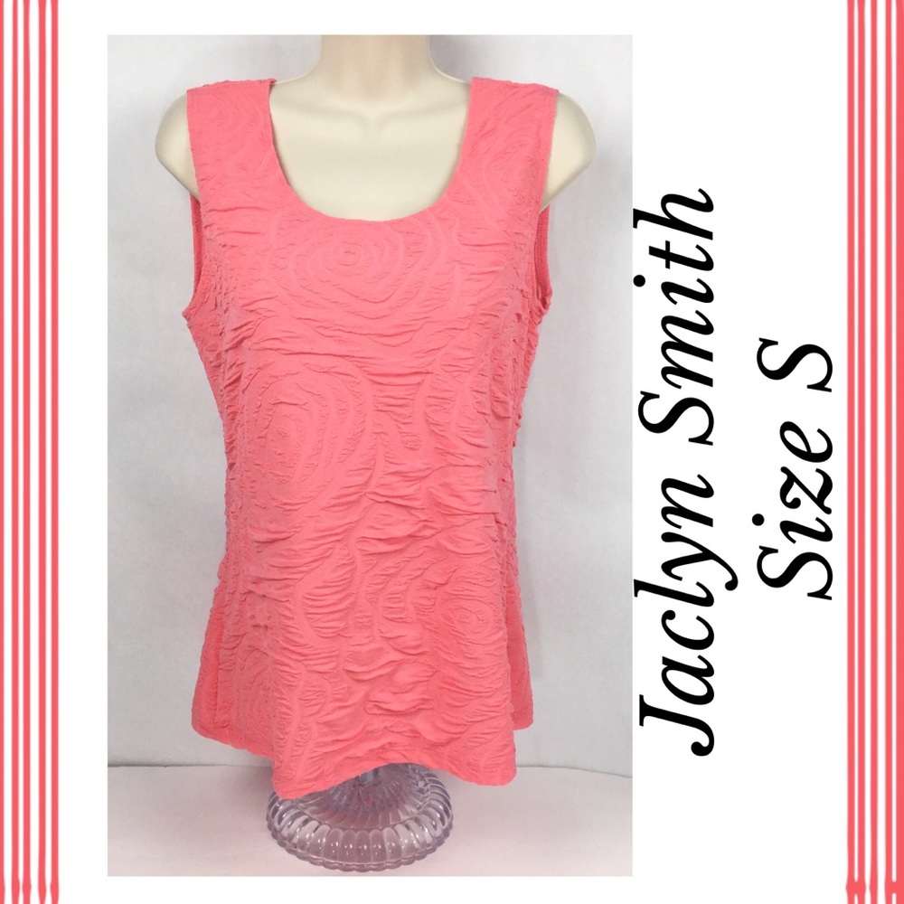 Jaclyn Smith S Texture Sleeveless Stretch Tank Top